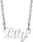 PROSTEEL Lily Necklace Gift Customizable letter Necklace