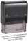 Die Stempel GmbH - Selbstfärber Imprint 2 /Lagertext – Kleinunternehmerregelung - Lagertextstempel zur Kennzeichnung von Dokumenten 46 mm lang