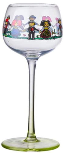 LUVYIMO Weinglas Elsässer Bösewicht Hochwertiges Kristallglas Obstweinglas Weihnachtsglas Cocktailglas Hochfüßiges Weinglas (Elsass Schurkenbecher【150ml】)