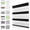 Doppelrollo Klemmfix ohne Bohren Schwarz-weiß B45 x H110cm(Stoffbreite 40cm) Rollos für Fenster ohne Bohren Klemmrollo Duo Rollo Zebrarollo Seitenzugrollo Fenster Rollos für innen Kindersicherung