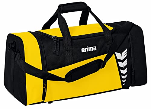 Erima Unisex Six Wings geräumige Sporttasche (7232305), gelb/schwarz, S