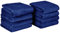 BW&HM Mikrofaser-Gesichtstücher, Abschminktücher, Gesichtstrocknungstücher, Waschtücher, Gesichtsreinigungstücher, superweich, 30 cm x 30 cm, 8er-Pack, Marineblau