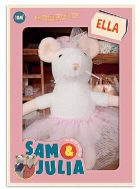 Peluche Raton Ella LA CASA DE Los RATONES, 13 cm