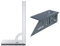 wolfcraft 5206000 Equerre Multifonction | Equerre de menuisier 4-en-1 | Longueur 500 mm & 5208000 Équerre 3D d'onglet | Traçage angle de 45° à 90° | 150 x 275 x 66 mm