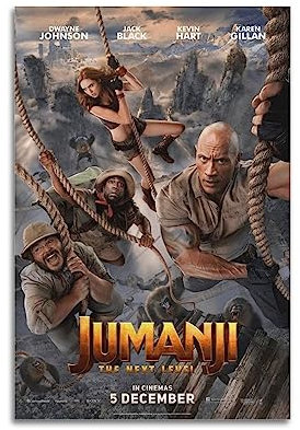 VZRSQZK Jumanji Filmposter, dekoratives Gemälde, Leinwand-Wandposter und Kunstdruck, modernes Familienschlafzimmer-Dekor-Poster, 30 x 45 cm