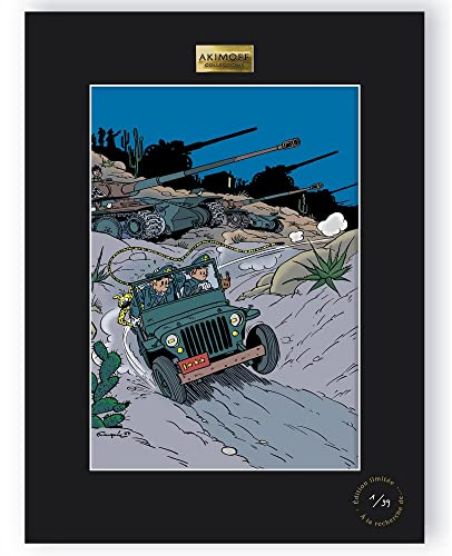 Akimoff Collections Poster Franquin Spirou and Fantasio, Le dictateur et le Champignon (30x40cm)