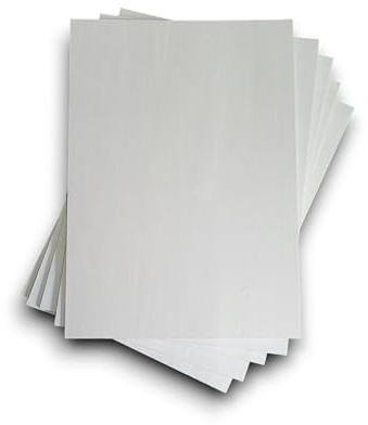 Wood Lab 25 x A4 Pannelli In Legno Compensato Pioppo 4mm (±0,5mm) 29,7 x 21 cm A4 |Tavole Di Legno Grezzo per Bricolage, Pirografia, Traforo, CNC, Laser,da Decorare, Decoupage, Incisione (25)