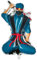 Boland XXL Folienballon * MANGA NINJA * als Deko für Kindergeburtstag und Mottoparty | 70cm, geeignet für Ballongas und Luft | Karate Kämpfer Ballon Dekoration Kinder Geburtstag Party Partydeko