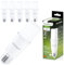 Lumiled 6x E27 LED Lampen Stabform 10W (75W) LED Stick Birnen Glühbirne 1055lm Neutralweiß 4000K Maiskolben Leuchtmittel Energiesparlampe Blendfreie Beleuchtung für Leselampe T36 Stablampe