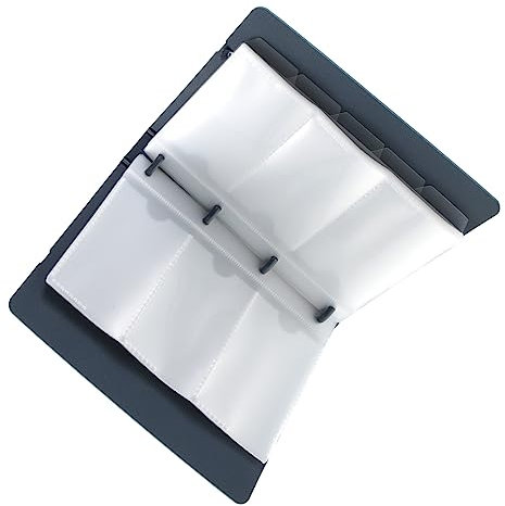 Operitacx 1pezzi Biglietti Visita Organizer Portatile Per Carte Design e Conservazione e Facile Accesso Colore Blu