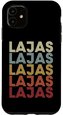 Hülle für iPhone 11 Lajas Puerto Rico Lajas PR Vintage Text