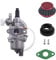 Carburateur empilable pour mini VTT, quad, moto tout-terrain, Pocket Bike 2 temps 47cc 49cc (rouge)