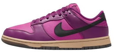 Nike Damen W Dunk Low Sneaker, Viotech Black Hot Fuchsia Khaki, 37.5 EU