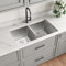 Blenzia 32 Inch Double Bowl Kitchen Sink Stainless Steel 16 Gauge Undermount Kitchen Sink 50/50 Equal Deep Sinks Strainer is Included 32 x 19 x 10