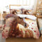 Cheval Mignon Parure Adolescents De Lit Adulte, Housse De Couette,Parure De Lit + Taies D'Oreillers,100% Microfibre,Housse De Couette Imprimée en 3D Single（140x200cm）