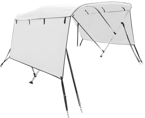 vidaXL Toldo Bimini 3 Arcos con Paredes Laterales 183x(154-167) x137 cm
