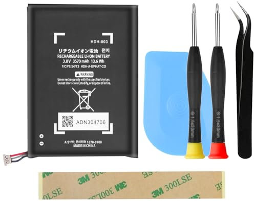 OnlyTech - Batterie HDH-003 de Remplacement pour Nintendo Switch Lite (HDH-001) - avec kit Outils