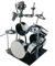 Modèle de batteur de musicien créatif, groupe de musique rock, performer instrumental, sculpture en métal, figurine de collection, étagère, artisanat en fer, statuette cadeau pour anniversaire,