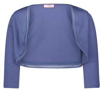 Vera Mont Damen Bolero-Jacke figurbetont Blue Stone,42