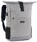 RANZN® – London – Premium Rucksack Herren & Damen, Rolltop Freizeit-Rucksack mit USB-Ladebuchse, Wasserabweisend, Diebstahlsicherung, Wanderrucksack, Backpack mit Laptopfach, Grau