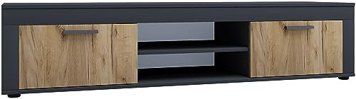 VCM TV Möbel | Lowboard | Fernsehregal | Maße H. 37 x B. 160 x T. 45 cm | Fernseh Möbel – Usilo XL