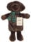 Hot Water Bottle with Cover 1 Litre - Fluffy Faux Fur Fleece Cover Durable Winter Warm - Natural Rubber- Adults and Kids Cute Animal Fleece Novelty Plush Hot Water Bag Cosy Gifts (Dog)