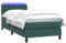 vidaXL Boxspringbett mit Matratze Dunkelgrün 90x220 cm Samt, Bett, Bettrahmen, Einzelbett, Schlafzimmermöbel, Lattenrost, Samtbett, Polsterbett