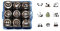 Juego de 9 cinceles de joyería hechos a mano con textura de acero para profesionales