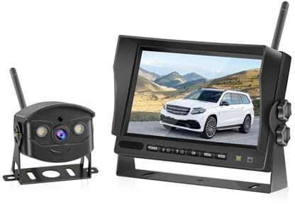 Car Rear View Backup Camera Wifi Reverse Backup Camera For Car For RV For Bus TV Display Screen 7 Inch Car Monitor Wireless Truck Backup Rear View HD Display(1 camera)(1 camera)