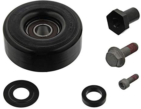 febi bilstein 34538 Idler Pulley for auxiliary belt, with screw, pack of one