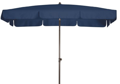 Doppler Absolut wasserdichter Gartenschirm Waterproof 225x120 UV-Schutz 80, Farbe dunkelblau