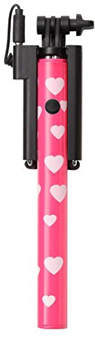 ultron selfie hot shot Pink, 15 - 45 cm Selfie-Stick mit Kamera-Auslöser am Griff, Für Smartphones wie Samsung Galaxy , iPhone und weitere