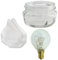 SPARES2GO Screw In Glass Lamp Bulb Lens Cover + Removal Tool + 40w Light Bulb for Siemens Oven Cooker