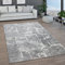 Paco Home Teppich Wohnzimmer Kurzflor Marokkanische Kreis Und Bordüren Muster Modern, Grösse:160x220 cm, Farbe:Grau 6