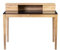 M2 Kollektion Henrik Schreibtisch, Holz, braun, schwarz, B/H/T = 110x75/91x60cm