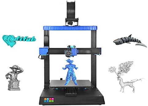 TKSE 3D Drucker, SW X2 3D Drucker, Exklusiver Ultraleiser Motorantrieb, Mesh Glass Rapid Heating Dual Z-Axis Resume Printing 300 x 300 x 400 mm(EU)