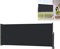 ACXIN Tenda da sole laterale allungabile, frangivento, in tessuto per terrazza e balcone, (120 x 300 cm, antracite)