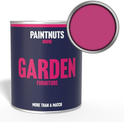 PaintNuts Garden Furniture Paint - RAL-4010 - TELEMAGENTA Satin 2.5 Litre Tin