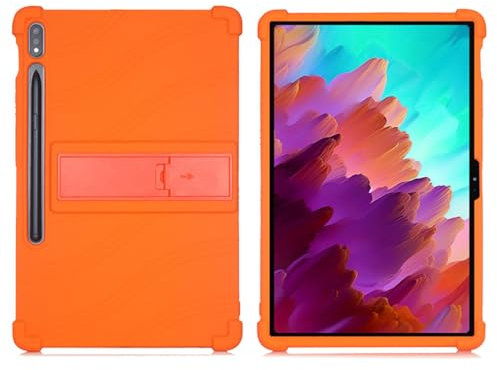 Funda para Lenovo Tab M10 Plus 3rd Gen, Suave Silicona TPU Delgado Flexible Shell Cover Caso Bumper Anti-Golpes Carcasa Protectora Case para Lenovo Tab M10 Plus 3rd Gen (10,6) - Naranja