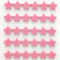 PYJLBX Magnete für Magnettafel - 30 Stück Kühlschrankmagnete Mini Magnete für Whiteboard, Pinnwand und Küche (Sterne, Rosa)