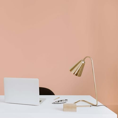 K&L Wall Art Pintura para pared de interior de color rosa mate, 2,5 litros, color crema