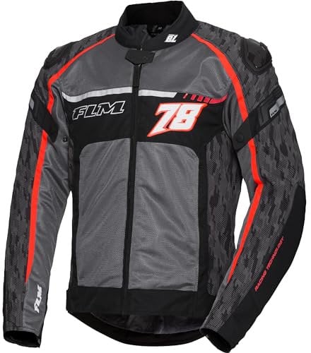FLM Sports Textil Jacke 1.2 - Mesh-Einsätze - Windstopper-Membran - Reflektoren - 5-fach-Sicherheits
