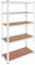 OcioDual Regal Metall Essential, Regal Keller, Laderregal, 180x90x40cm Metallregal, Tragkraft 875kg, Regale für Kellerraum, werkstattregal, Storage Shelves, Aufgeteilt in 5 Böden, Weiss