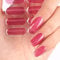 DANNI & TONI Semi Cured Gel Nail Strips Nail Stickers,Transparent Cat Eyes Salon-Quality Gel Nail Polish Strips Manicure Set(Crimson Glare) 28Pcs