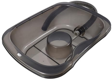 IWOWHERO Eingrenzungs-Shampoo-Becken Möbelspindel Innenspindel Färbeschale Haarfärbemittel kopfstütze pflegeprodukte Behinderte Shampoo-Schüssel Nachttisch-Shampoo-Wanne pp Transparent