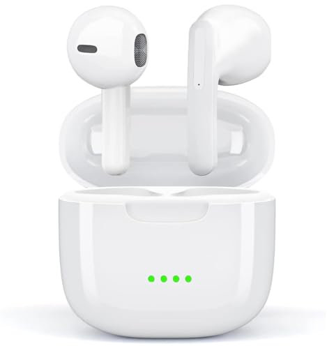 Wireless Kopfhörer In-Ear, Kopfhörer Bluetooth 5.3 mit HiFi Stereoklang, IPX8 Wasserdicht Kabellose Ohrhörer Noise Cancelling mit Mikrofon, 24H Spielzeit, Touch Control, für iPhone Android Samsung