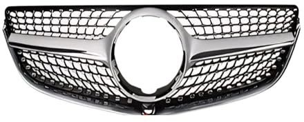 ECKBRJA per Mercedes per Benz Classe E Coupé W207 C207 E200 E250 E300 E400 E500 2014-2016 Griglia Paraurti Anteriore Griglia Anteriore dell'auto(Nero Argento A)