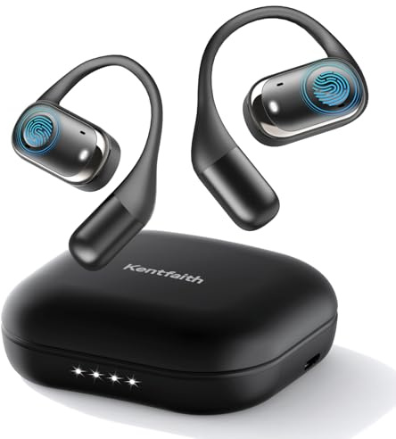 Kentfaith KI Übersetzer Kopfhörer, 3-in-1 Bluetooth 5.3 Echtzeit Übersetzungskopfhörer mit 150 Sprachen, 98% Genauigkeit, 0,3s Low Latency, Offline Sprachübersetzer für Reisen, Business, Lernen