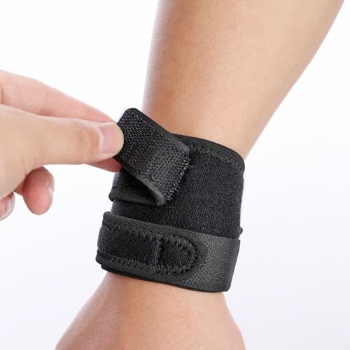 AWJUWHBJ Verstellbare Gewichtheber-Handgelenkschlaufe, für Fitnessstudio, Fitness, Bodybuilding, Powerlifting, Baumwolle, Handgelenkbandage
