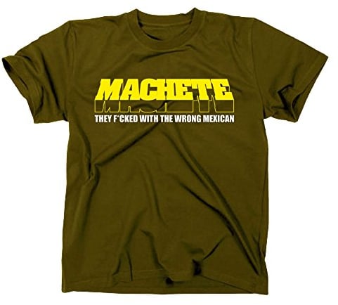 Machete Kult T-Shirt Planet Terror Grindhouse, Rodriguez Tarantino Oliv XL